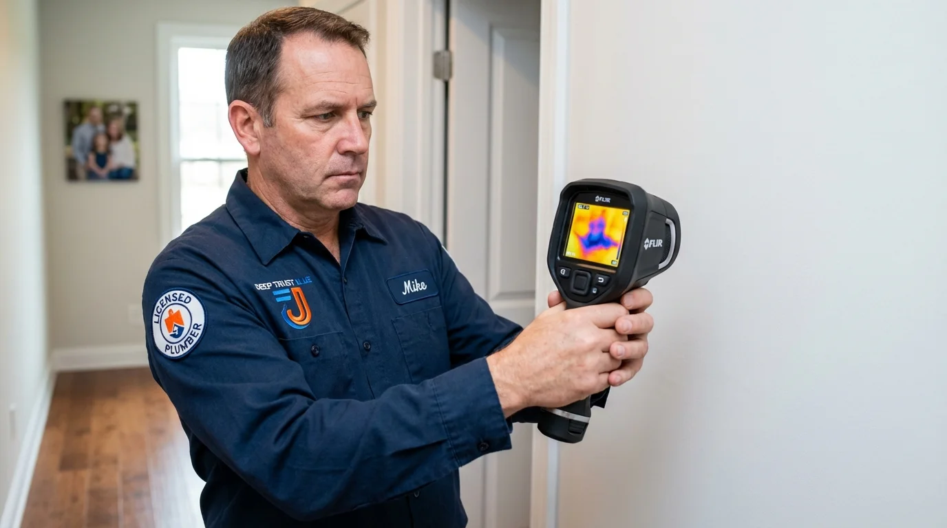 Thermal imaging leak detection by Johns Plumbing LLC in Owls Head
